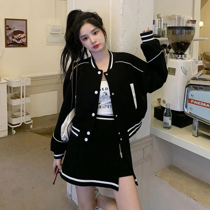 jaket baseball one set premium import