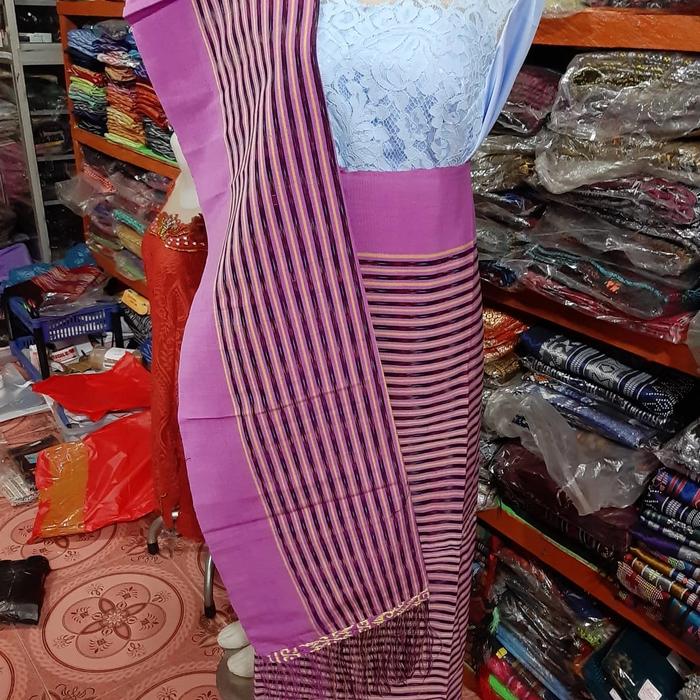 TENUNAN TANGAN TARUTUNG SONGKET BATAK ULOS GATIF RAGIHUTING UNGU LILAC