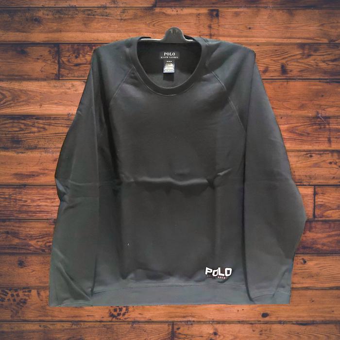 Crewneck Polo Ralph Lauren ORIGINAL Hitam Polos size M
