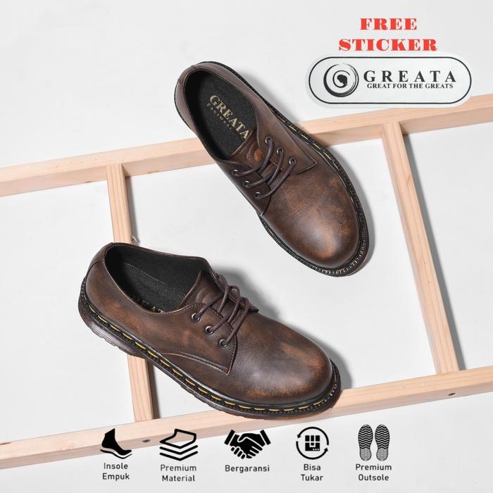 Sepatu Formal Pria GREATA Kalmar Camel Series