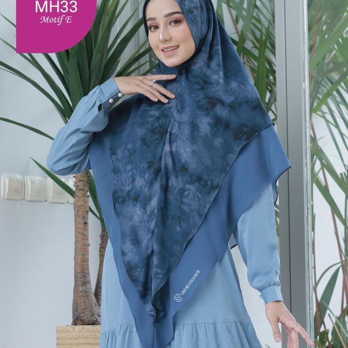 KHIMAR MUNIRA MH33 JILBAB INSTAN DUA LAYER JUMBO 2LAYER MOTIF