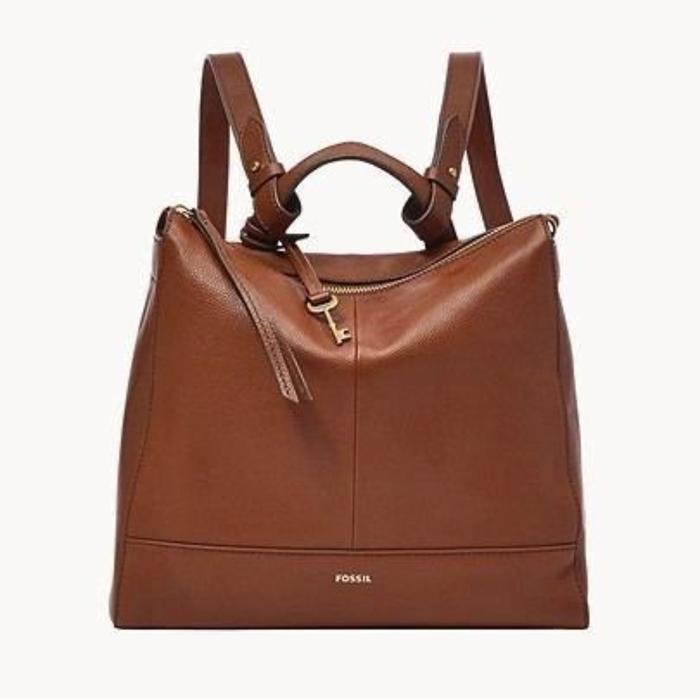 Fossil Elina Small Backpack Brown