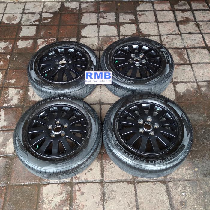 VELG BEKAS ORIGINAL COPOTAN MOBIL LUXIO RING 15 + BAN GT RADIAL