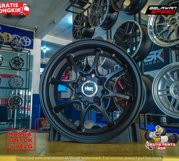 PELEK VELG RACING MOBIL PROTON GEN2 PICANTO RING 14 HSR HIROSHIMA R14