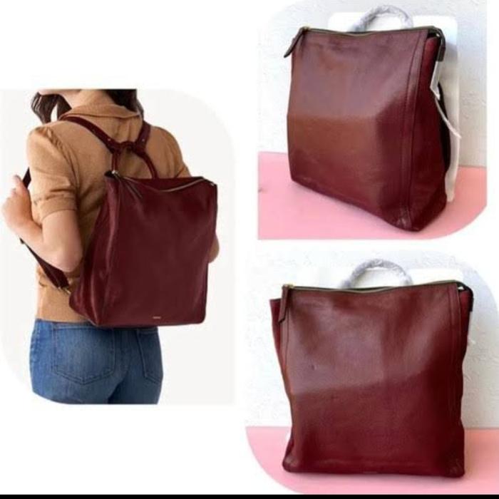 Fossil Parker Backpack Large Wine Color