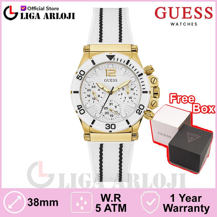 GUESS GW0406L1 Original CO PILOT Jam Tangan Wanita Analog Rubber