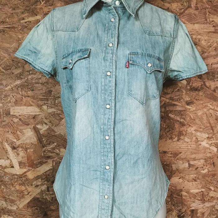 kemeja jeans levis original