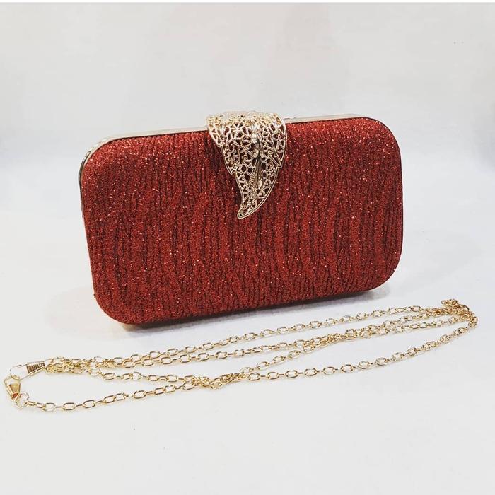 Tas pesta mewah merah