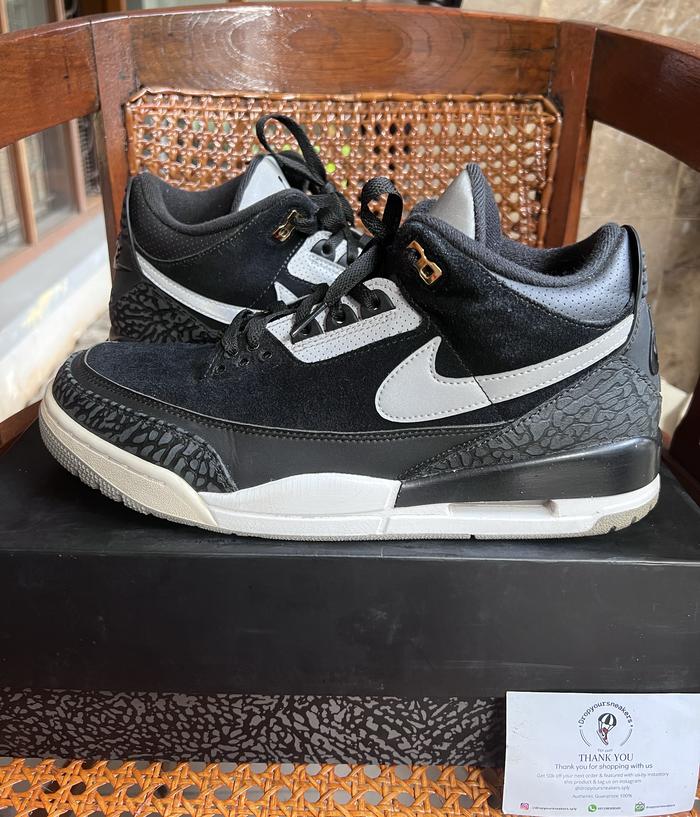 AJ III / Air Jordan 3 Tinker Black Reflective Original 100%