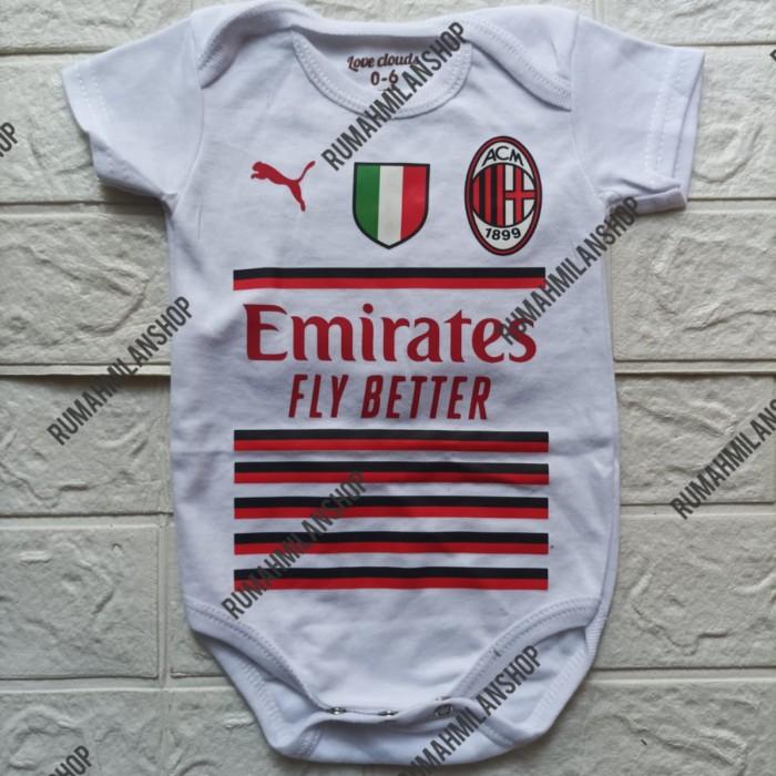 baju bayi jumper ac milan away 2022-2023