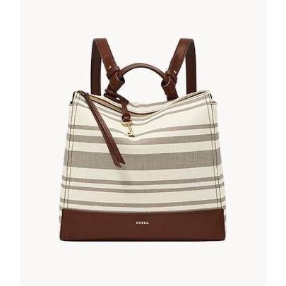Fossil Elina Backpack small Stripe Nwt