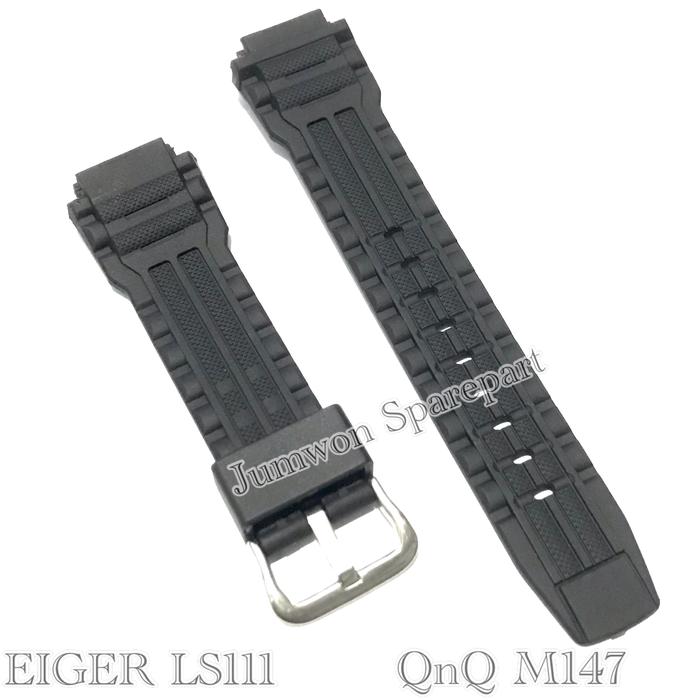 Strap Tali Jam Tangan Eiger LS111 Tali QnQ M147 Eiger LS111 Q&Q M147