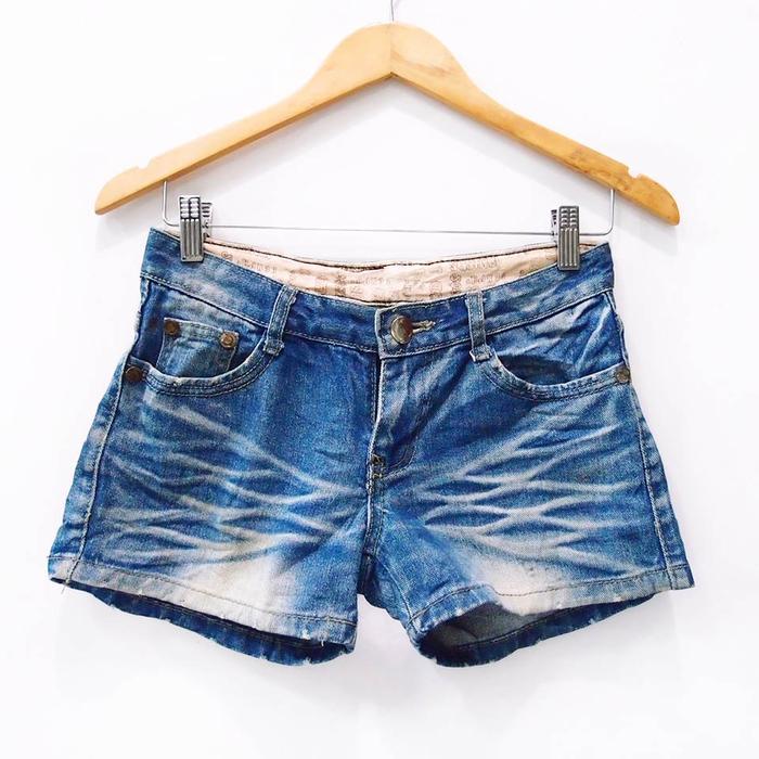 CF281 SIZE M BLUE JEANS HOTPANTS IMPORT SECOND MURAH