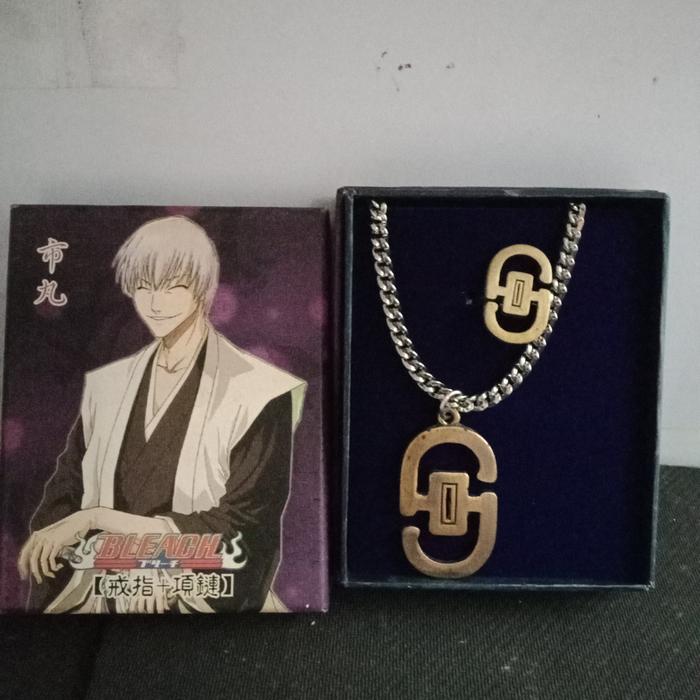 Aksesoris anime Bleach set(kalung,cincin)