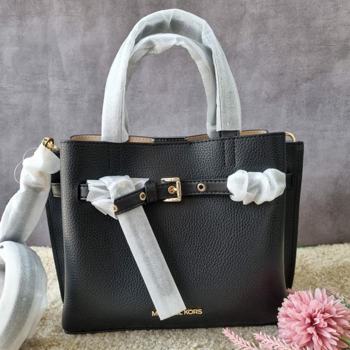 MK kors emilia small satchel black