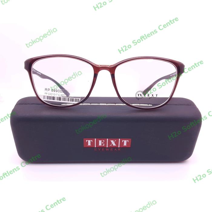 Frame kacamata elastis wanita Text Eyewear FP CX21017 Made in Korea