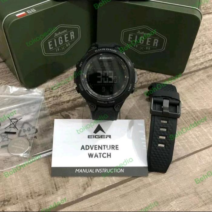 EIGER JAM TANGAN ORIGINAL HELICON HITAM