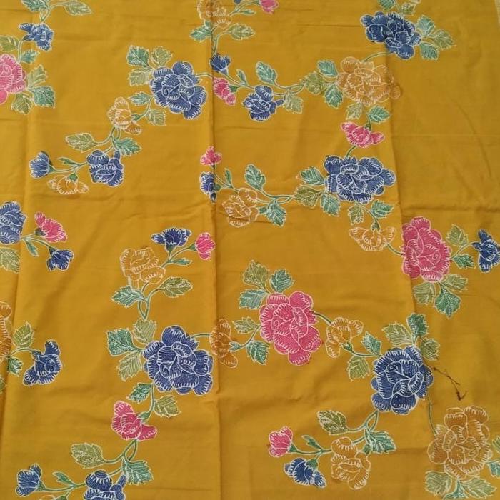 kain sarung encim kuning kunyit