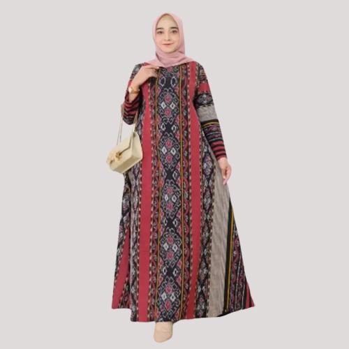 Gamis Batik Wanita Dress Jumbo Kain Tenun Troso S, M, L, XL, XXL, XXXL