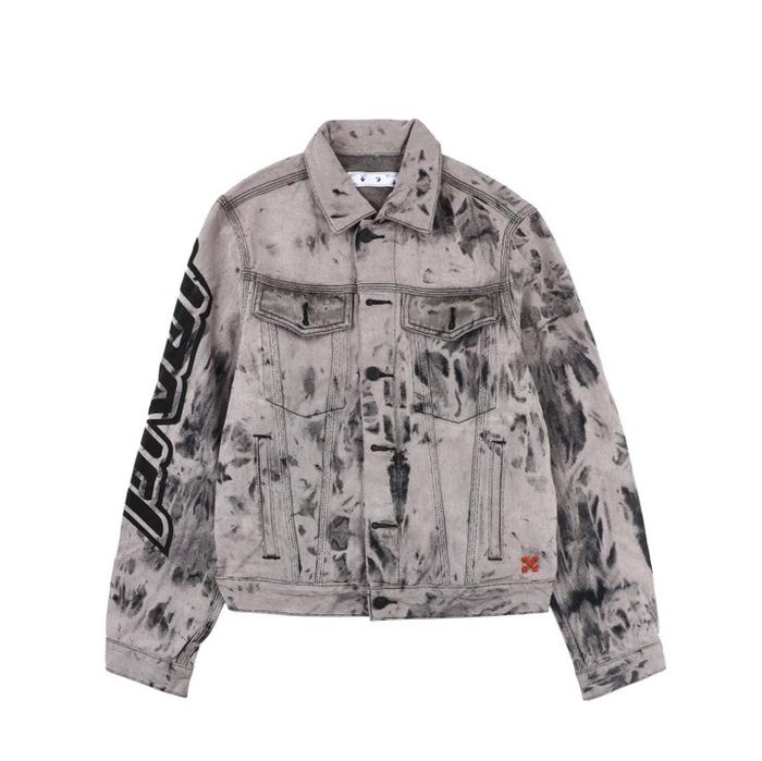 Off White Pivot Jacket Denim Tie Dye Black Pink
