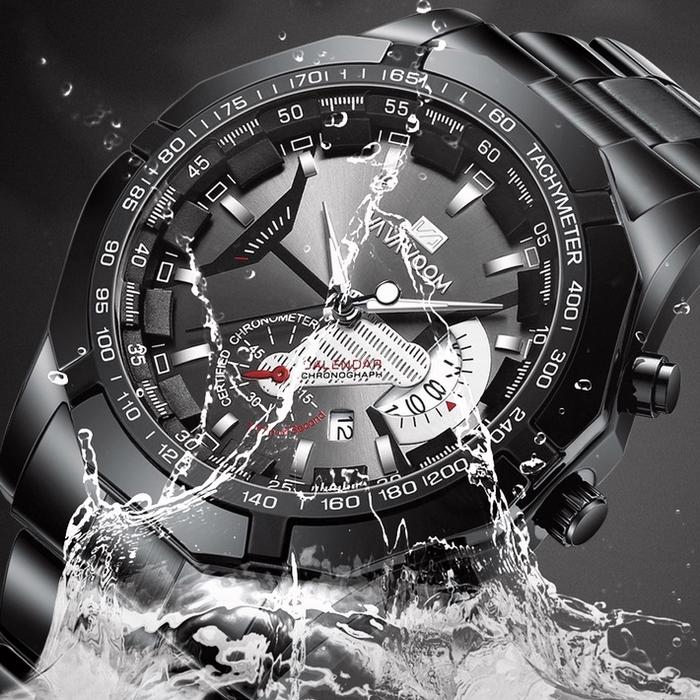 Teratas Vava voom jam tangan pria Stainless Steel Rantai tahan air 238