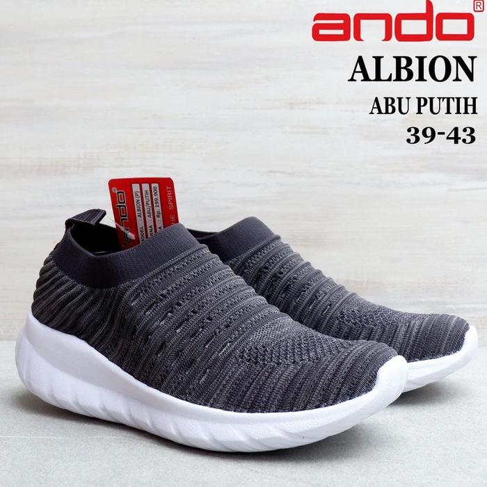 Sepatu Pria Ando - ALBION & CONFERO - size 39-43 - sepatu rajut pria -