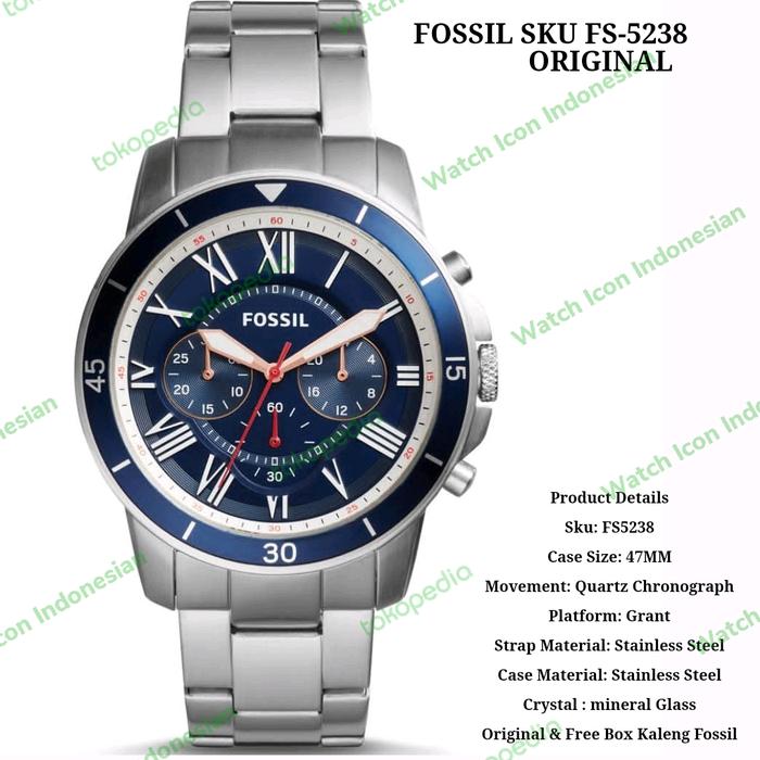 Jam Tangan Pria Original 47mm Limited Edition Watch Sku FS5238