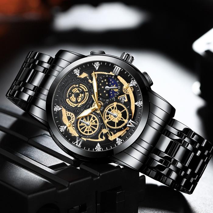 Jam tangan pria Vava Voom 100% original 2452 Stainless Steel Keren ori