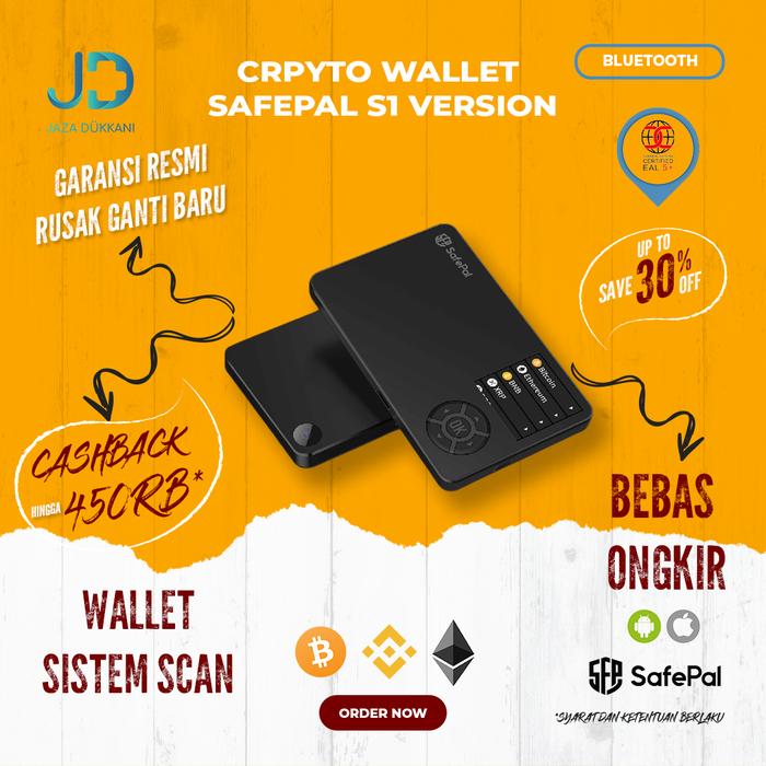 SAFEPAL S1 Crypto Cold Wallet Bluetooth Dompet Bitcoin (Barcode Scan)
