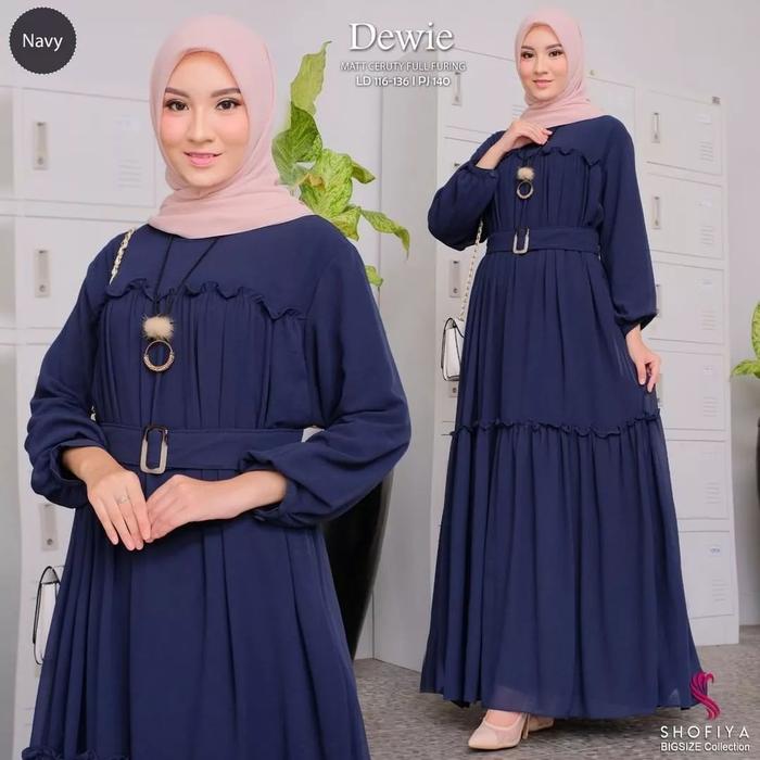 DEWIE DRESS GAMIS MODERN REMAJA DRESS MUSLIMAH BAJU WANITA TERBARU