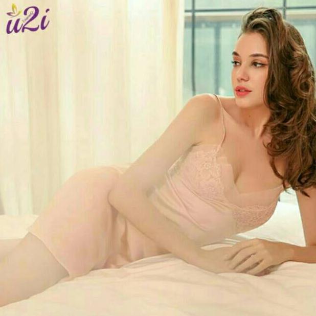 u2i 5056 Sexy Lingerie Dress + Cup Bra + G String (fit XL) AIR.5056 |