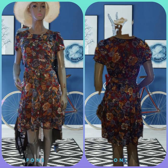 Dress Sifon bunga