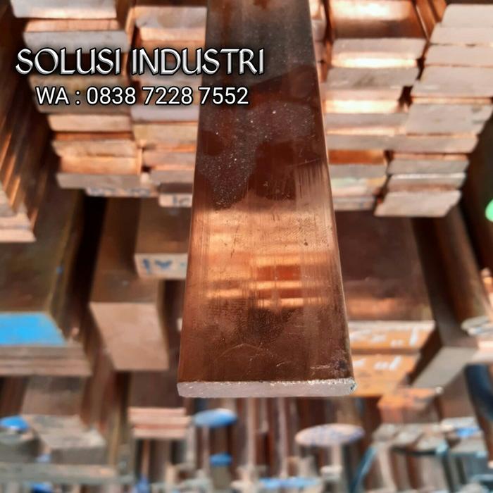 plat busbar tembaga 2mm x 15mm x 200mm - tembaga murni