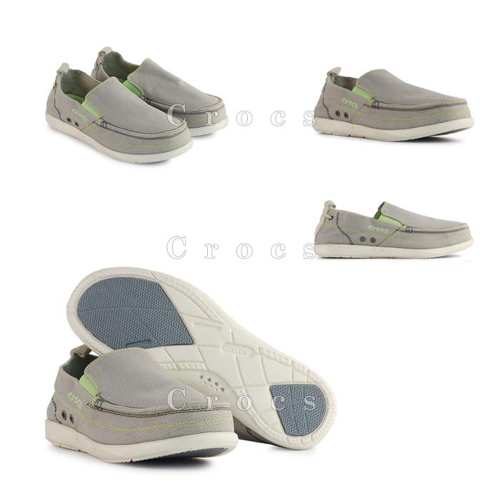 Crocs Walumen Original Sepatu Pria Slip On - Grey