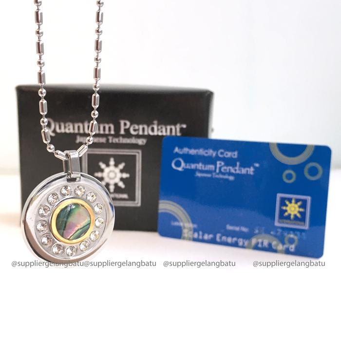KALUNG TERAPI quantum Pendant permata MUTIARA SHELL GIOK GERMANIUM