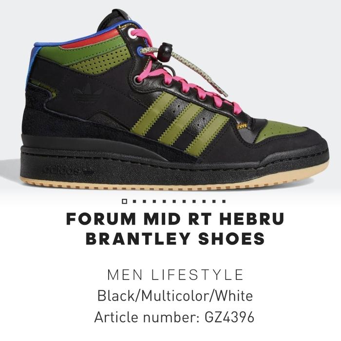 ADIDAS FORUM MID RT HEBRU BRANTLEY SHOES ORIGINAL