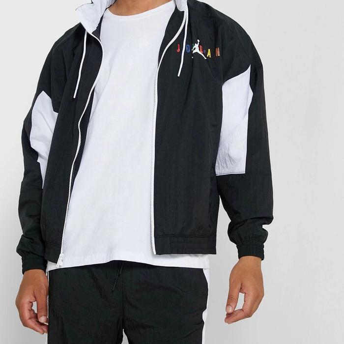 Jaket NIKE AIR JORDAN Original Hitam Putih Color Block