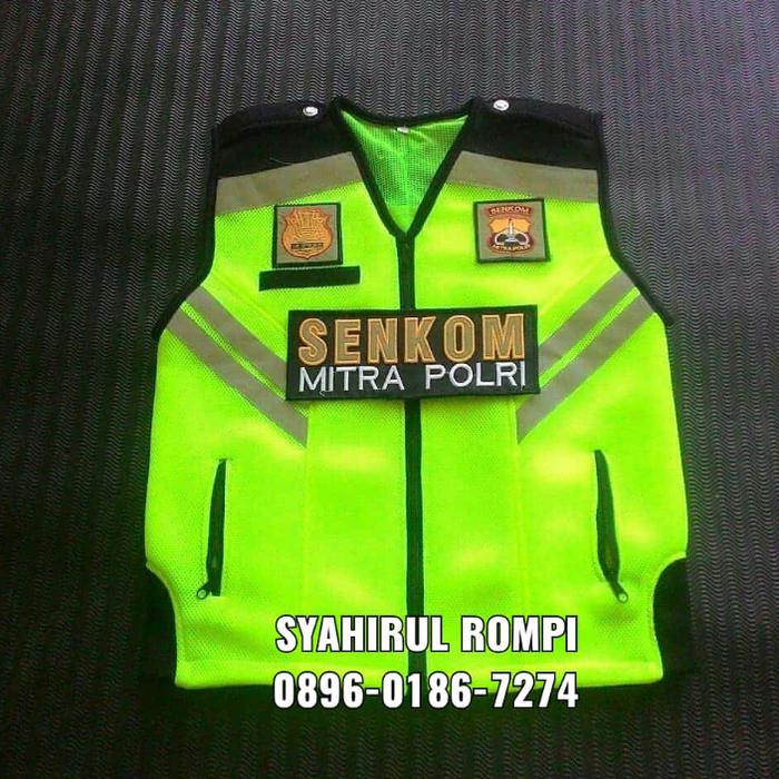 rompi senkom mitra polri tebal , rompi senkom mitra polri jala tebal
