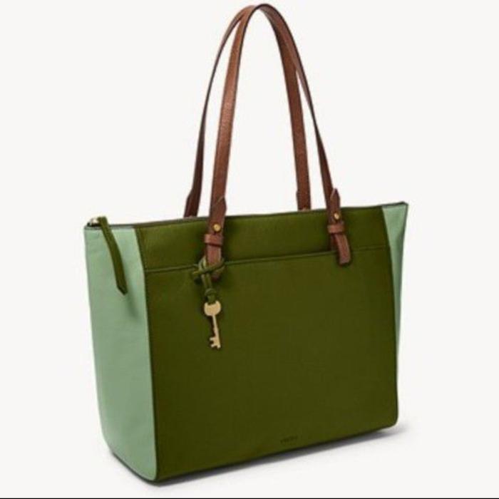 Fossil Rachel Tote Bag Green Multi