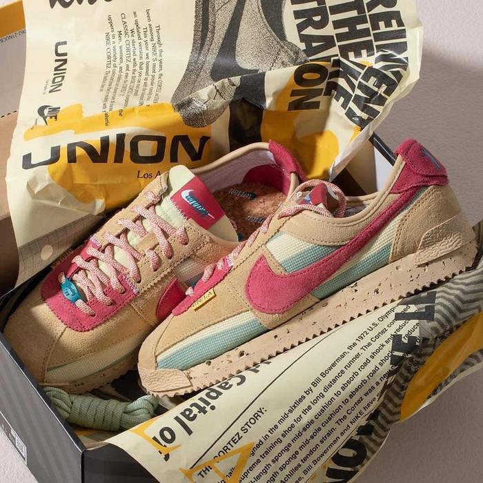 Nike Cortez Union Los Angeles LA Tan Pink 100% Original