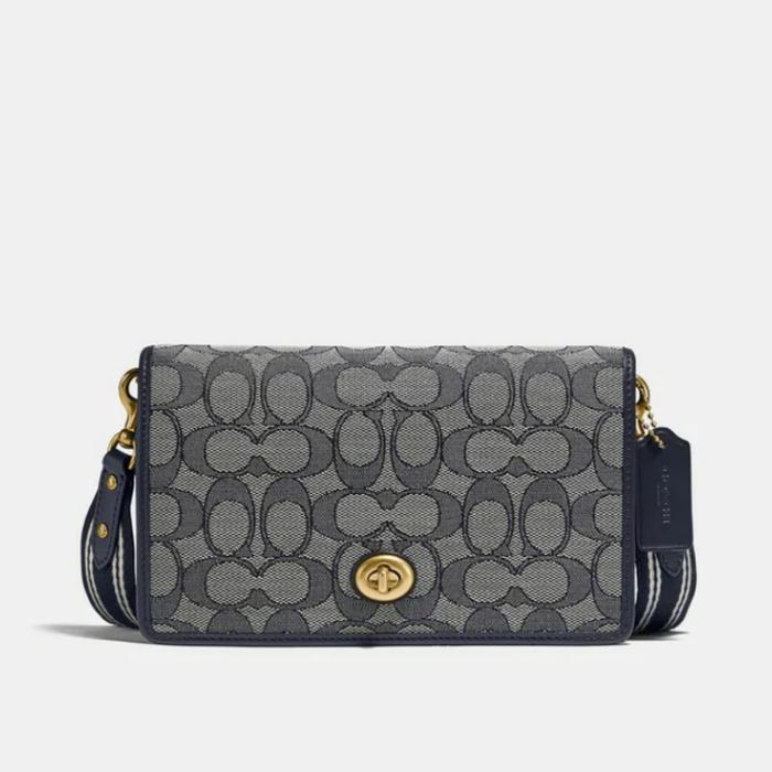 Coach Hayden Foldover Crossbody Clutch signature jacquard