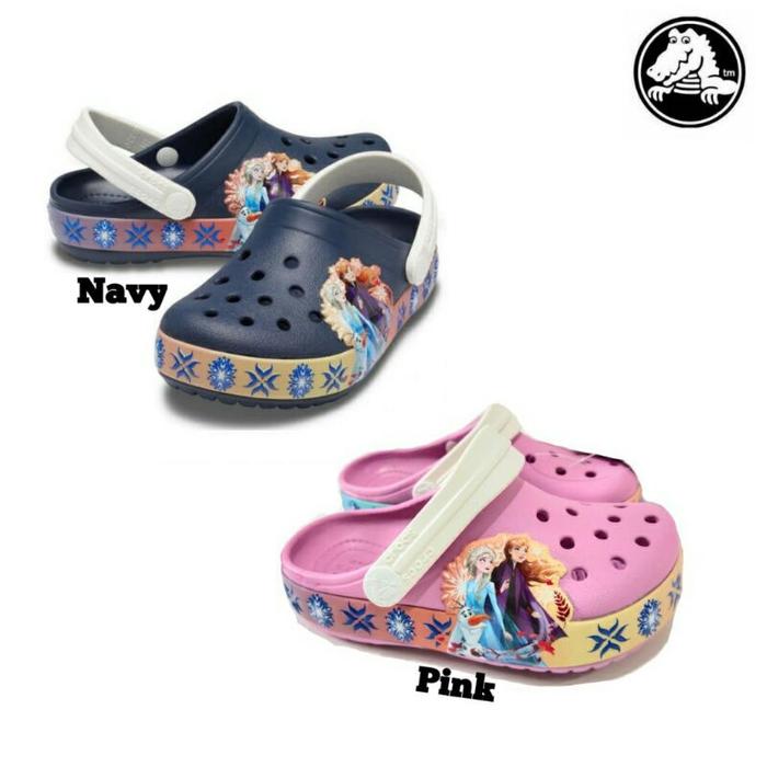 Crocs Fun Lab Frozen Sendal Karet Anak Perempuan Non LED
