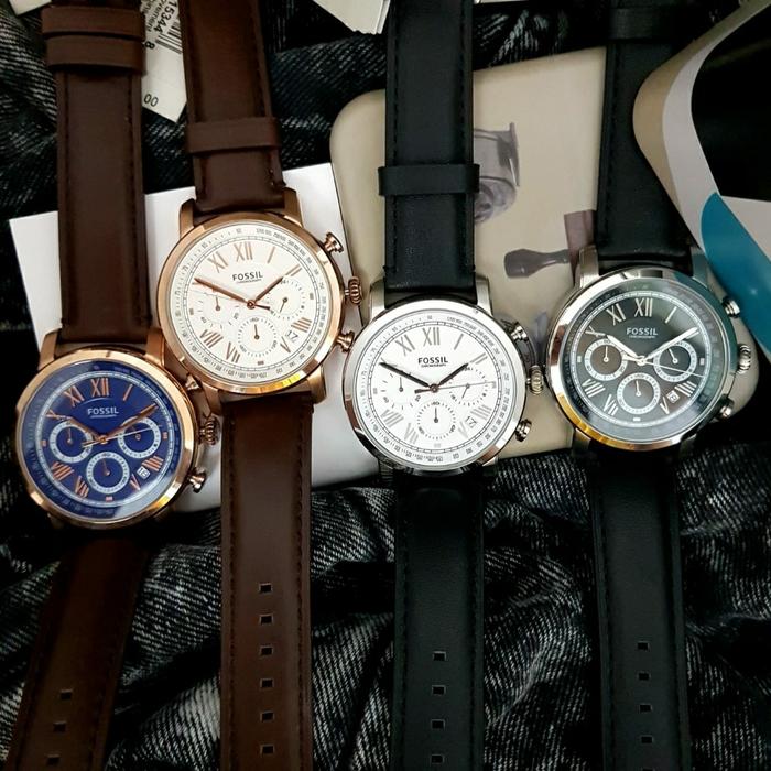 Jam Pria Merek F0ssil FS 5148 5102 5103 5104 42mm Original Fullset