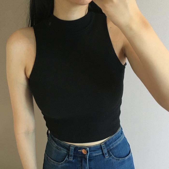 Preloved Thrift Baju HNM Pakaian Atasan Crop Tank Top HNM H M Wanita
