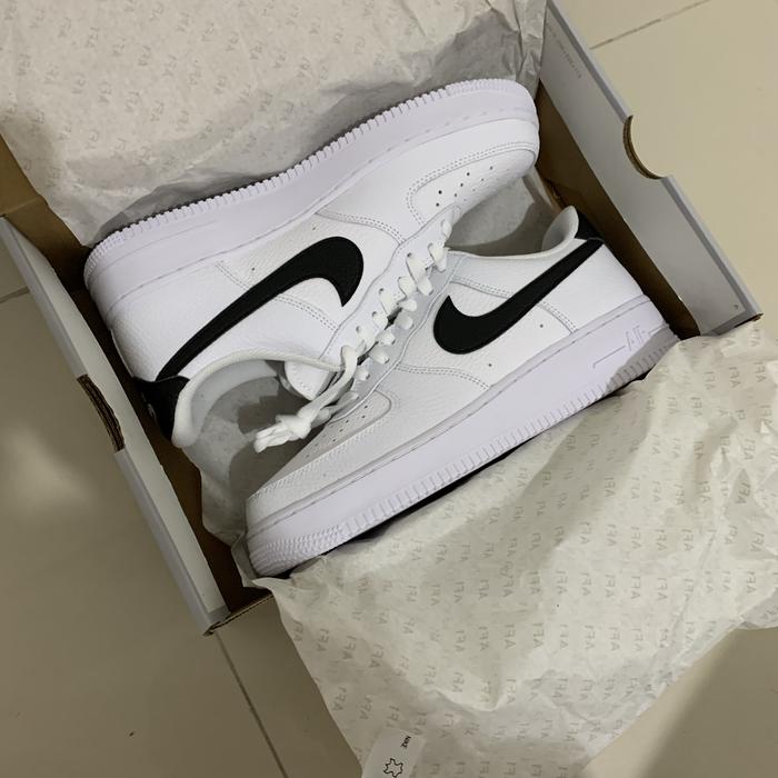 NIKE AIR FORCE 1 ONE BLACK WHITE PEBBLED AF1 CT2302-100 ORIGINAL