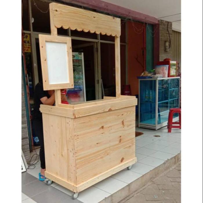 booth minuman kayu jati
