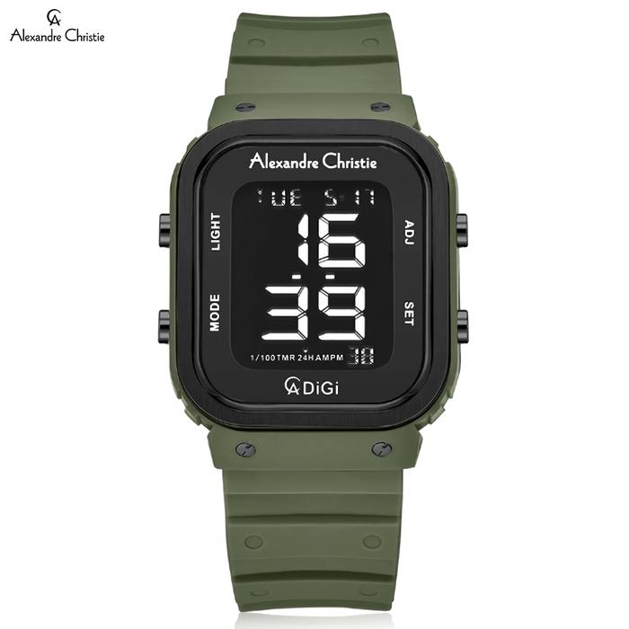 Alexandre Christie 9357 MHRIPBAGN Jam Tangan Digital Pria - Green