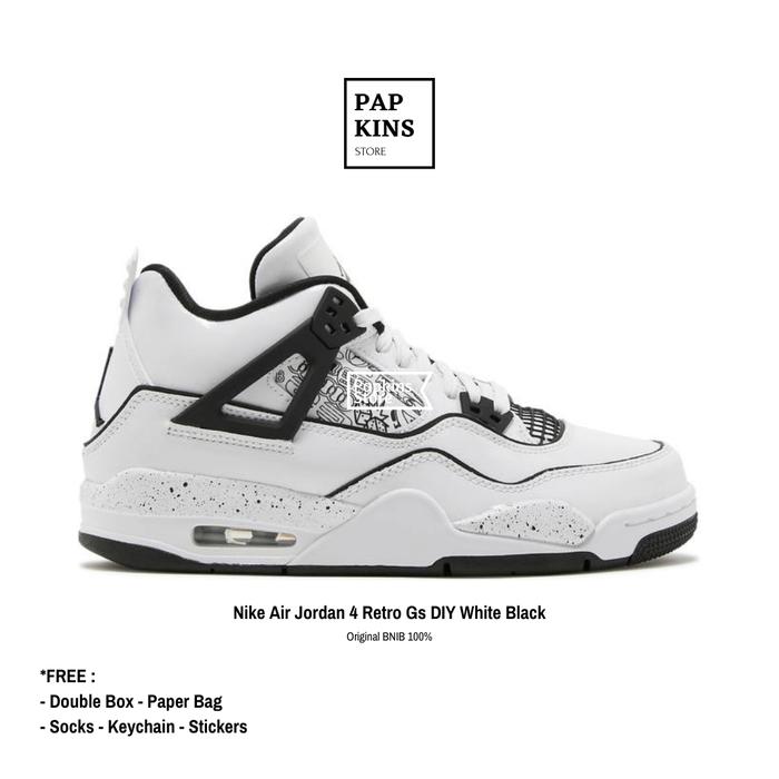 sepatu nike air jordan 4 retro GS DIY original BNIB / sneakers nike
