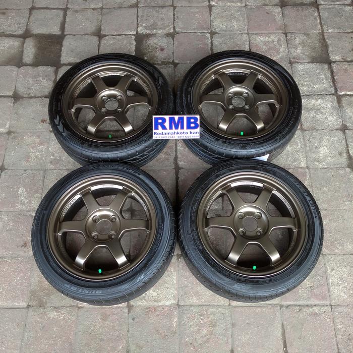 VELG MOBIL SEKEN TE37 RING 16 + BAN BEKAS
