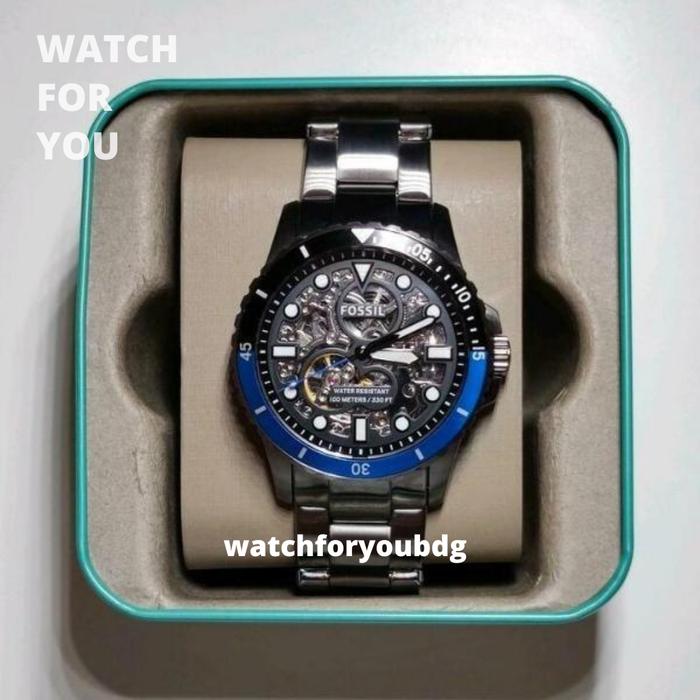 Jam Tangan Pria Automatic FOSSIL ME3201 ME 3201 Skelaton Gift Watch